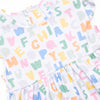 Alphabet Knit Dress, Blue