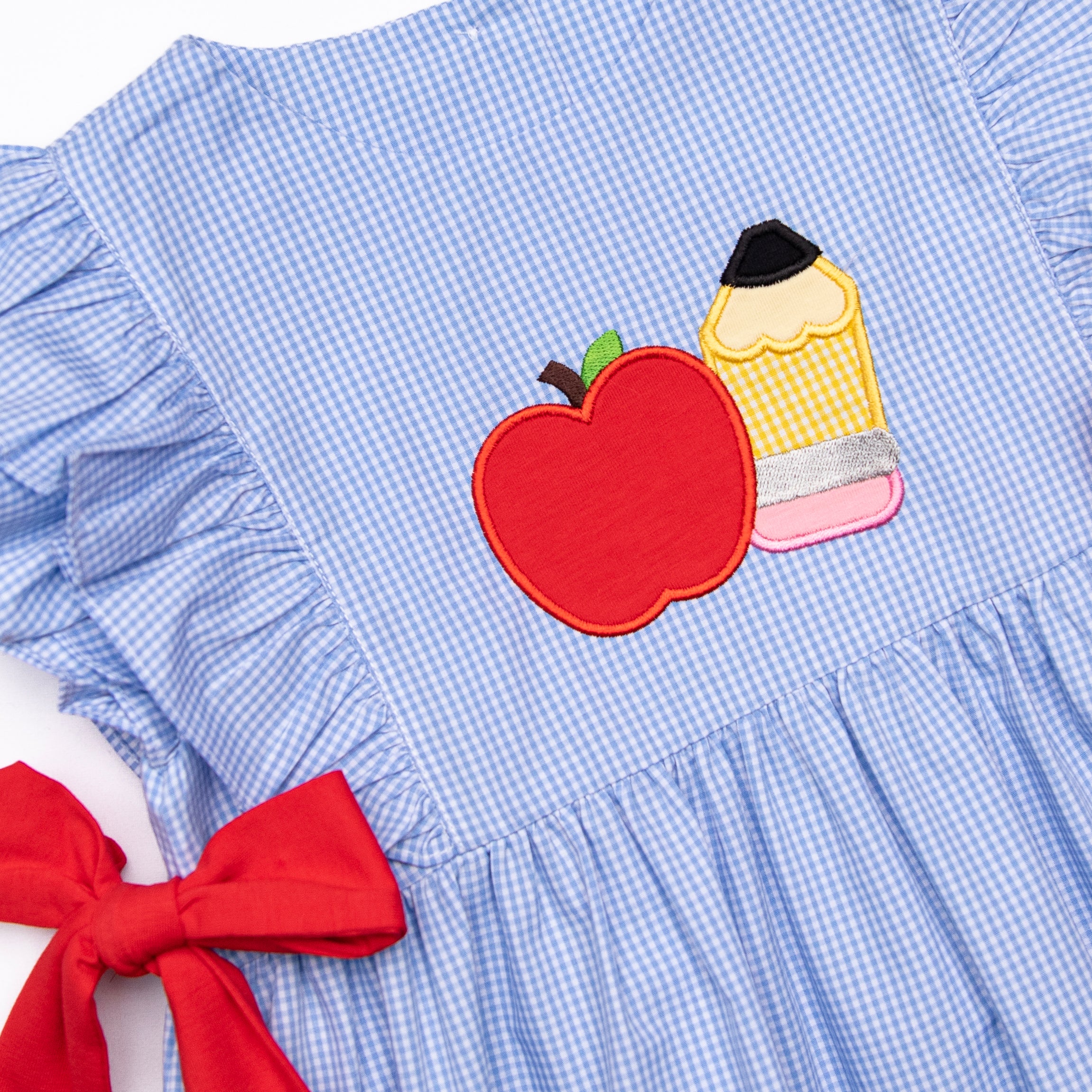 back to school dress Girl's Basics in Blue Seersucker size 2T The full skirt ensures that twirling is extra fun Mom & Me Sequin Pencil