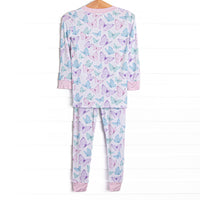 Butterfly Breeze Bamboo Pajama Set, Purple
