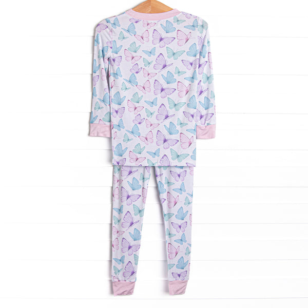 Butterfly Breeze Bamboo Pajama Set, Purple