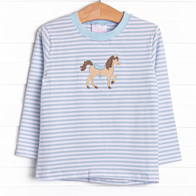 Derby Dance Applique Top, Blue