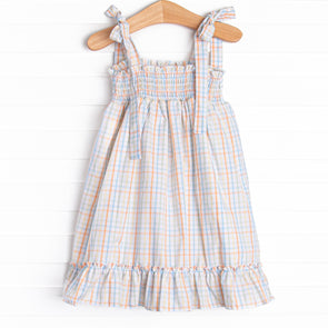 Pep in Your Step Plaid Dress, Blue