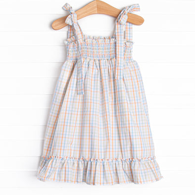 Pep in Your Step Plaid Dress, Blue