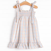 Pep in Your Step Plaid Dress, Blue