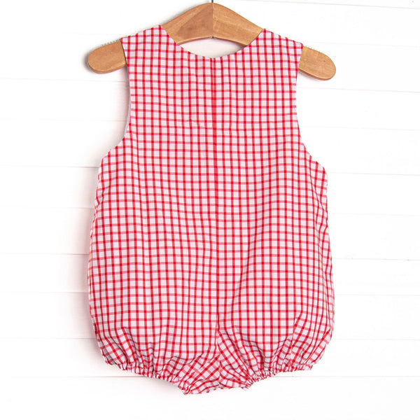 Main Street Classic Smocked Bubble, Red