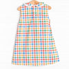 Primary School Plaid Dress, Yellow