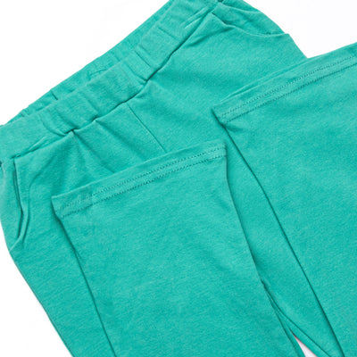Tucker Short Sleeve Pant Set, Teal Stripe