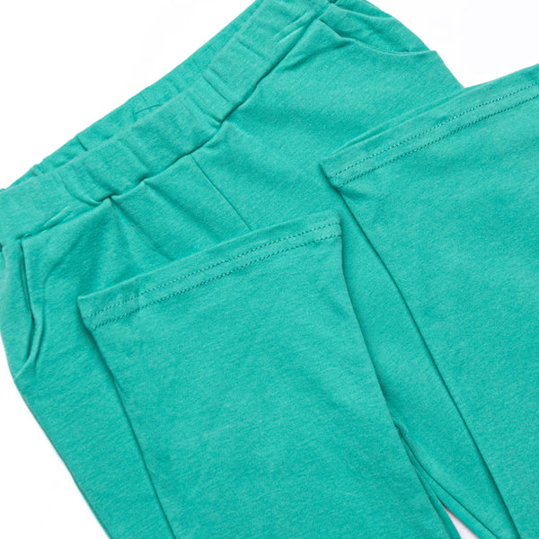 Tucker Short Sleeve Pant Set, Teal Stripe