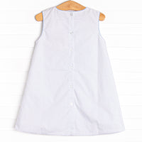 Anchors Aweigh Applique Dress, Blue