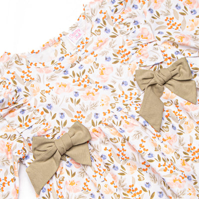 Sage Green Garden Side Tie Bubble, Green
