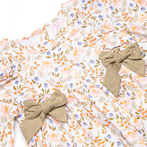 Sage Green Garden Side Tie Bubble, Green