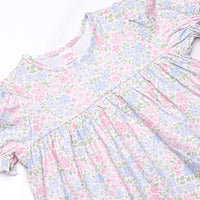 Dapper Daisies Puff Sleeve Legging Set, Pink