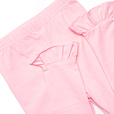 Dapper Daisies Puff Sleeve Legging Set, Pink