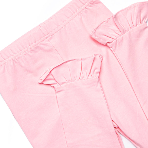 Dapper Daisies Puff Sleeve Legging Set, Pink