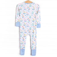 Dock Days Bamboo Zippy Pajama, Blue