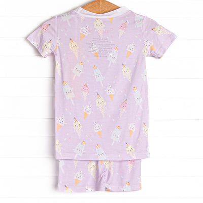 Sweet Dreams Bamboo Pajama Short Set, Purple