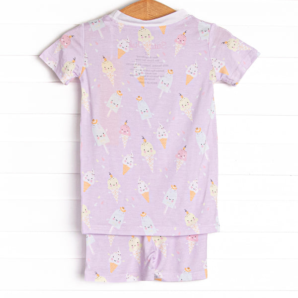 Sweet Dreams Bamboo Pajama Short Set, Purple