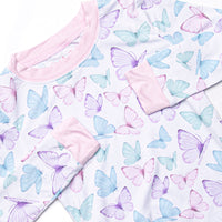 Butterfly Breeze Bamboo Pajama Set, Purple