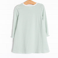 Patterned Pumpkins Applique Dress, Green