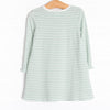 Patterned Pumpkins Applique Dress, Green