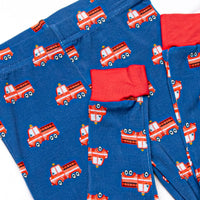Sound the Alarm Bamboo Pajama Set, Blue