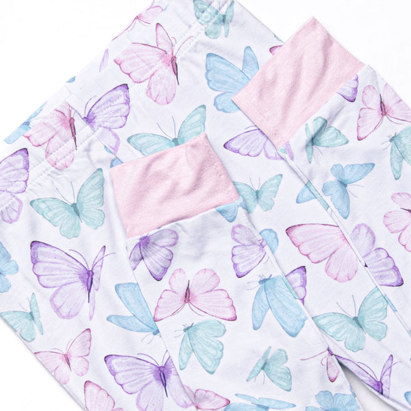Butterfly Breeze Bamboo Pajama Set, Purple