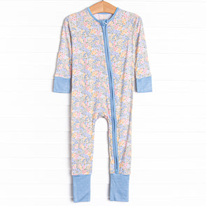Bloom Baby Bloom Bamboo Zippy Pajama, Blue