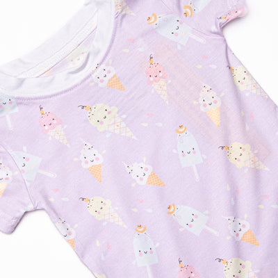 Sweet Dreams Bamboo Pajama Short Set, Purple