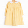 Feathered Friends Applique Dress, Yellow