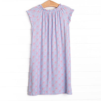 Bluebell Bows Bamboo Night Gown, Blue