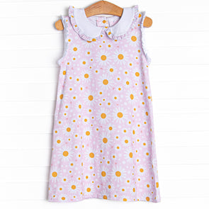 Dotted with Daisies Dress, Pink