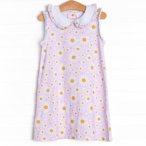 Dotted with Daisies Dress, Pink