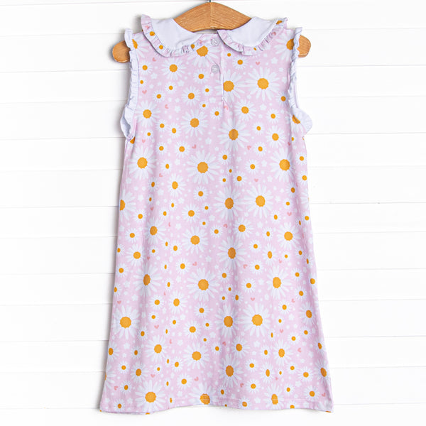 Dotted with Daisies Dress, Pink