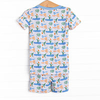 Pondside Dreams Bamboo Pajama Short Set, Blue
