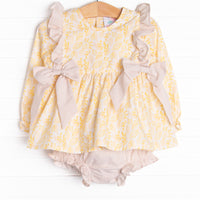Amber Autumn Diaper Set, Yellow