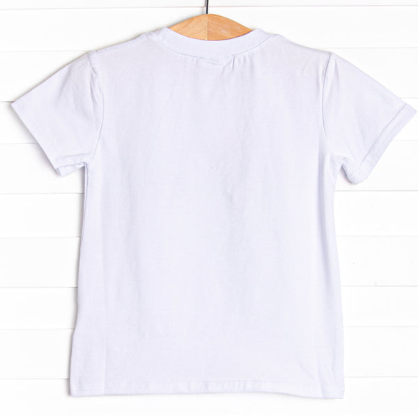 Gone Fishin' Applique Top, White