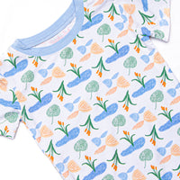 Pondside Dreams Bamboo Pajama Short Set, Blue