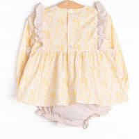 Amber Autumn Diaper Set, Yellow