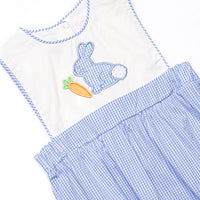 Hare and Square Applique Bubble, Blue
