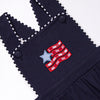 Old Glory Applique Sunsuit, Navy