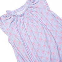 Bluebell Bows Bamboo Night Gown, Blue
