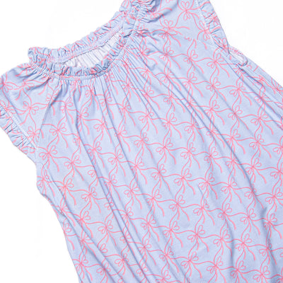 Bluebell Bows Bamboo Night Gown, Blue