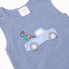 Gone Fishin' Applique Jon Jon, Blue