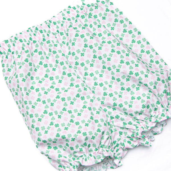 Sweetest Shamrock Bloomer Set, Green