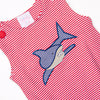 Shark Swarm Applique Bubble, Red