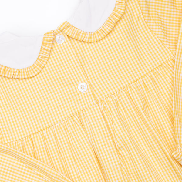 Feathered Friends Applique Bloomer Set, Yellow