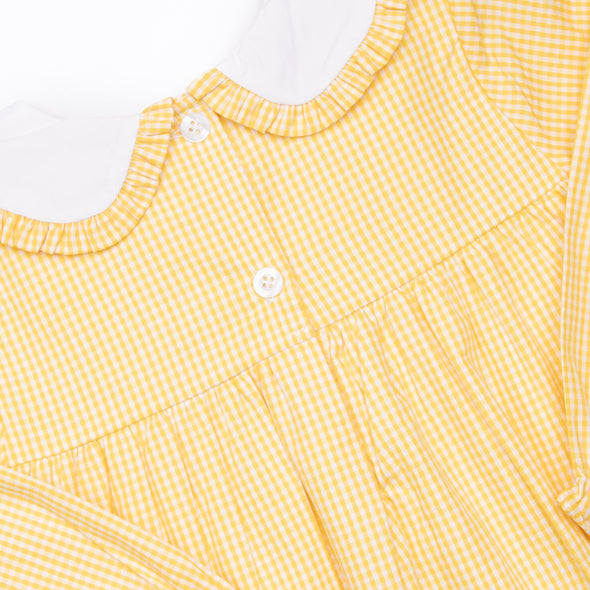Feathered Friends Applique Bloomer Set, Yellow