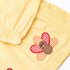 Feathered Friends Applique Bloomer Set, Yellow