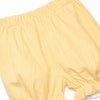 Feathered Friends Applique Bloomer Set, Yellow