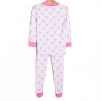 Bows of Pink Bamboo Pajama Set, Pink